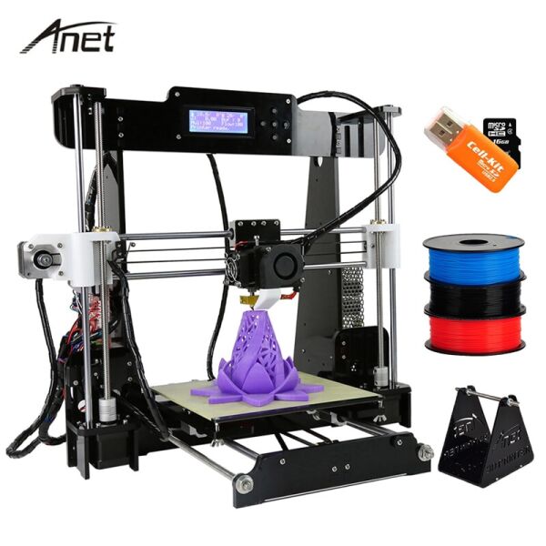 

AliExpress Anet A8 A6 A2 drukarki 3D wysokiej precyzji i3 DIY 3D maszyny drukarskiej Diy zestaw samodzielnego