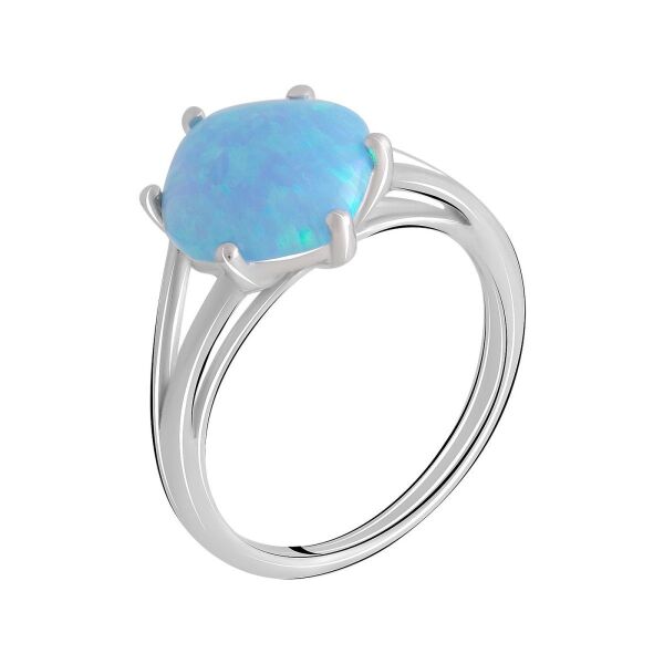 

Кольцо из серебра с опалом, размер 18 (1750662)