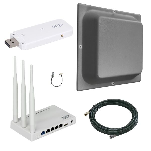 

Готовый 4G WiFi комплект HomeWiFix2 Kit MIMO интернет в Деревню (интернет под ключ)