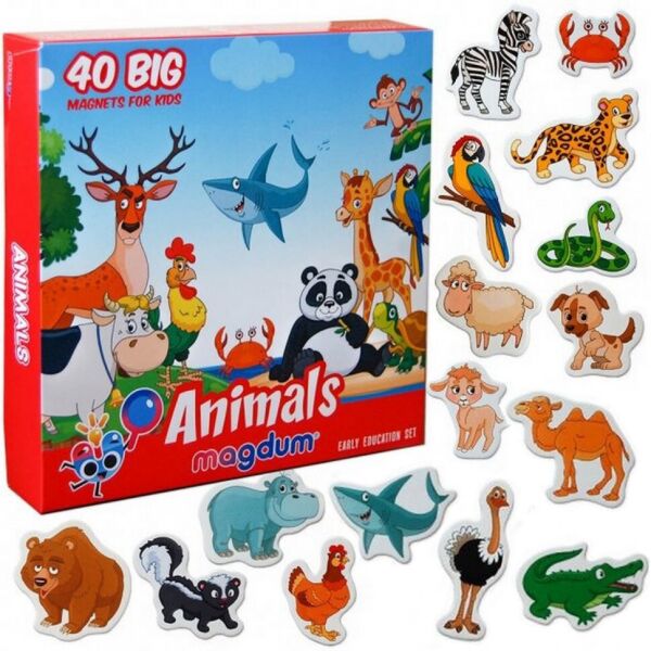 

Набор магнитов "Животные" Magdum ML4031-16 EN
