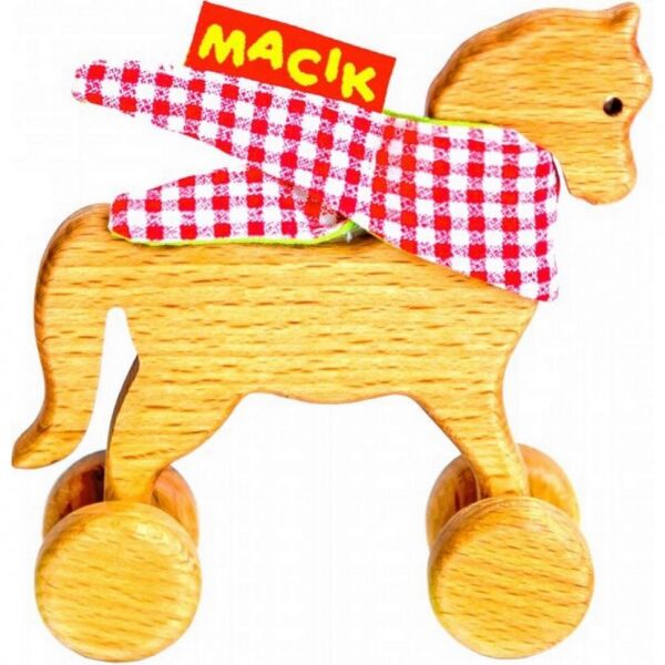 

Деревянная каталка "Лошадка" Macik МС 061102-01