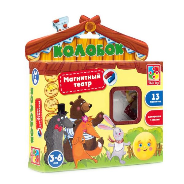 

Настольная игра для детей "Магнитный театр. Колобок" Vladi Toys VT3206-09 (рус.)