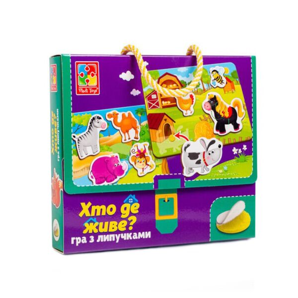 

Настольная игра для детей "Кто где живет" Vladi Toys VT1302-26