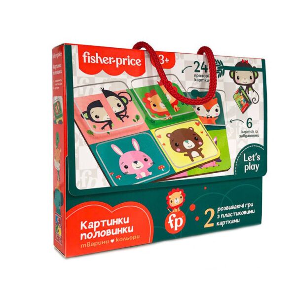 

Настольная игра для детей "Картинки-половинки: животные и цвета" Vladi Toys VT2100-09
