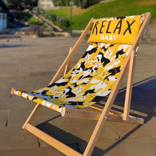 

Шезлонг деревянный Presentville Relax baby
