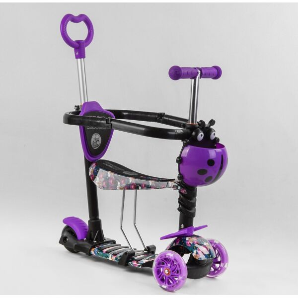 

Самокат 5 в 1 Best Scooter 7864 Black Purple (7864)
