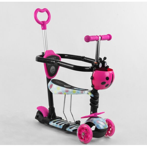 

Самокат 5 в 1 Best Scooter 4101 Black Pink (4101)