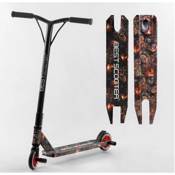

Самокат трюковый Best Scooter HIC-система, с пеги 48009 Black (48009)