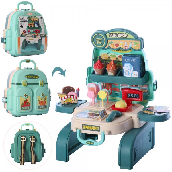 

Магазин Bambi 8114P 3в1, каса, продукти, 29 деталей