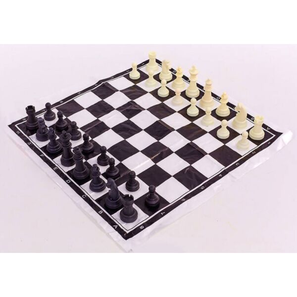 

Настольная игра Шахматные фигуры пластиковые с полотном Zelart IG-3107C