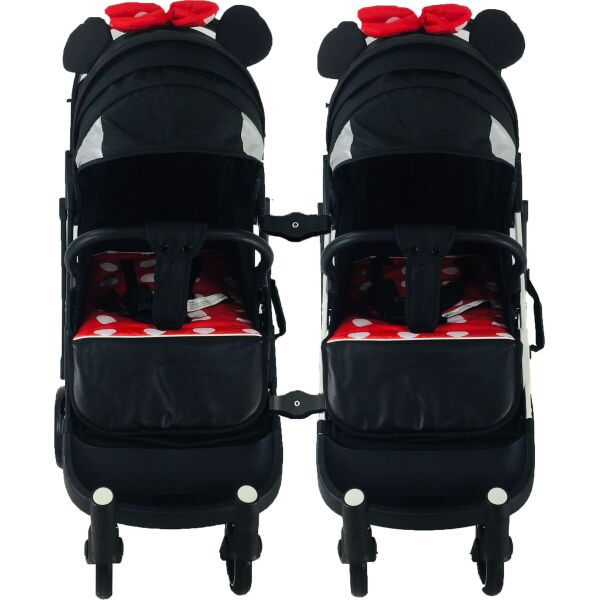 

Коляска для двойни Yoya Plus Pro-22 Черно-красная Минни