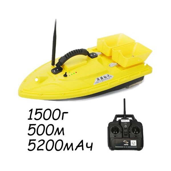

Кораблик для завоза прикормки катер Lingboxianzi T188 1.5кг 500м