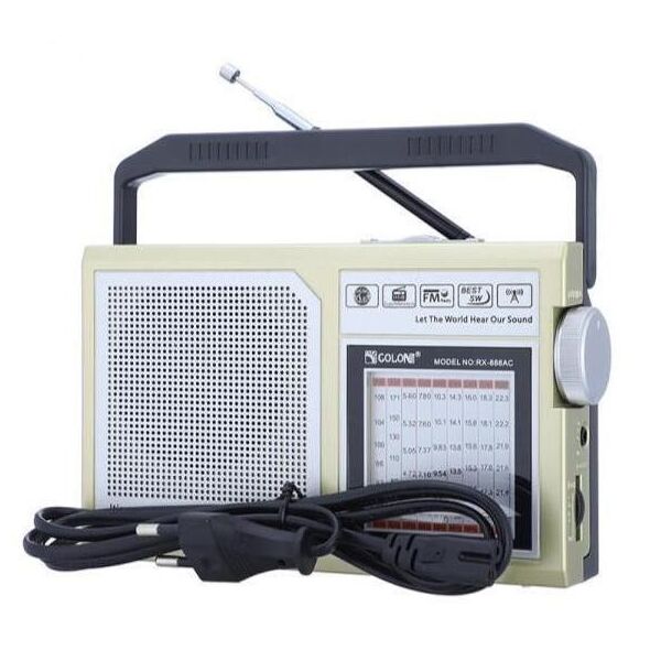 Акція на Радиоприёмник GOLON RX 888AC, Радиоприемник от сети и батареек, Радиоколонка MP3 переносная від Allo UA