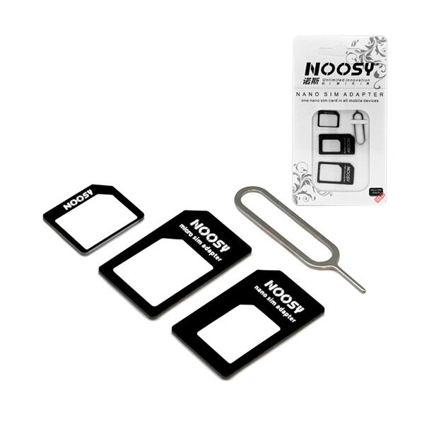 

Nano, Micro Sim адаптер 3в1, переходник iPhone 4 5 + скрепка 2 шт