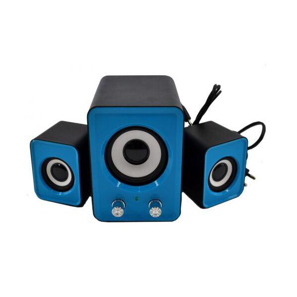 

Колонки для ПК компьютерные колонки 2.1 Mini IS-12 Blue