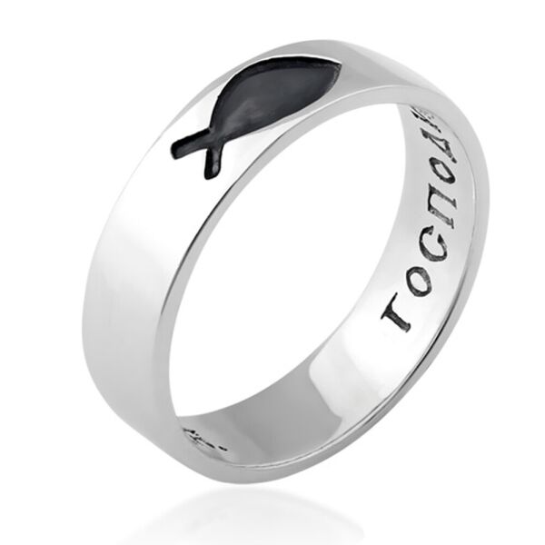 

Серебряное кольцо ГОСПОДИ БОЖЕ ПОМИЛУЙ (к-234)