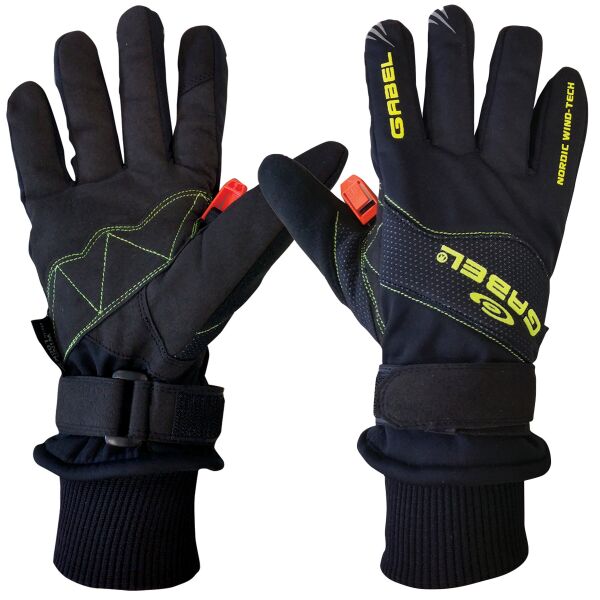 

Перчатки для скандинавской ходьбы Gabel Wind Tech N.C.S. Black/Green M (8015012100008)