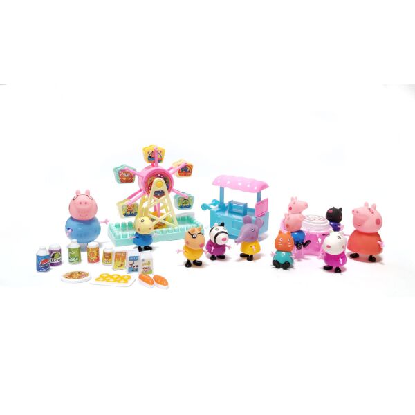 

Свинка Пеппа и парк развлечений - набор фигурок персонажей 11 штук Star Toys, герои с аксессуарами.