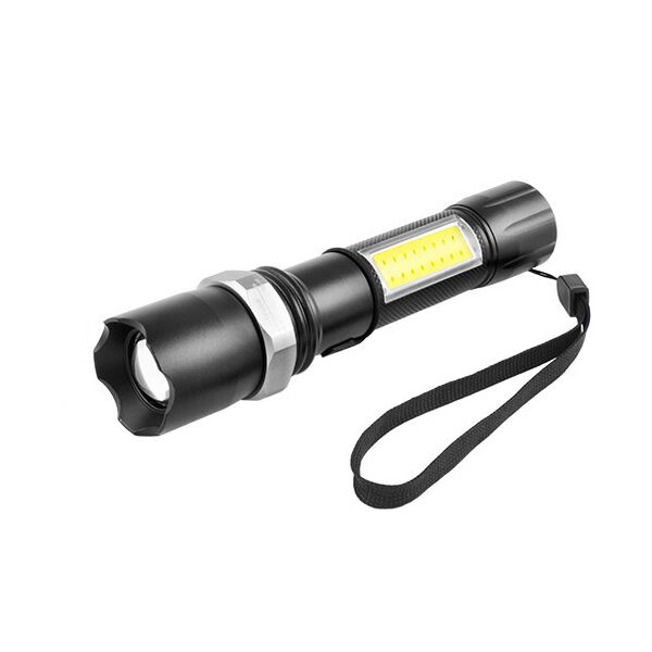 

Ручной фонарик BL W546 COB usb charge 7410 черный