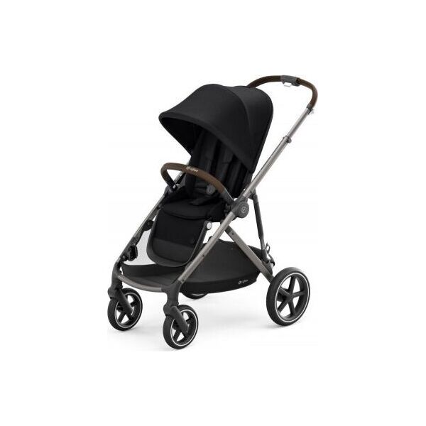 

Коляска прогулочная Cybex Balios S Lux Deep Black большие колеса