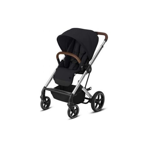 

Коляска прогулочная Cybex Balios S Lux SLV Deep Black телескопическая ручка