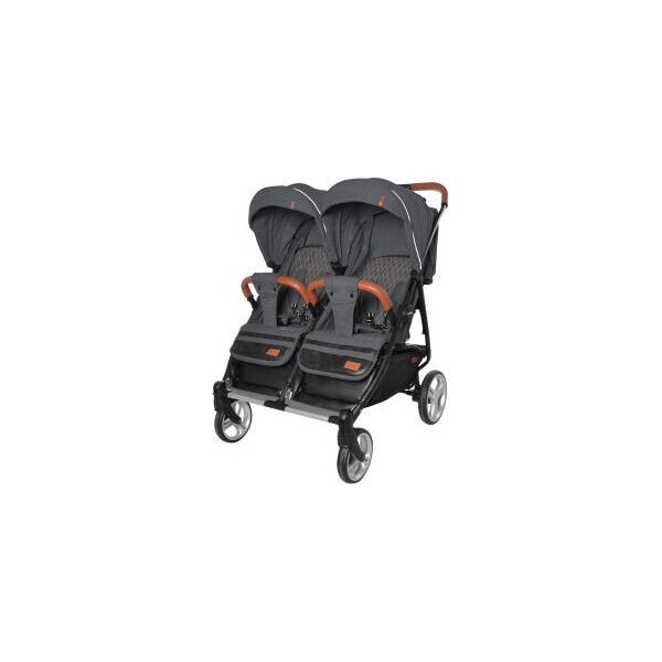 

Коляска прогулочная для двойни CARRELLO Connect CRL-5502 Serious Black
