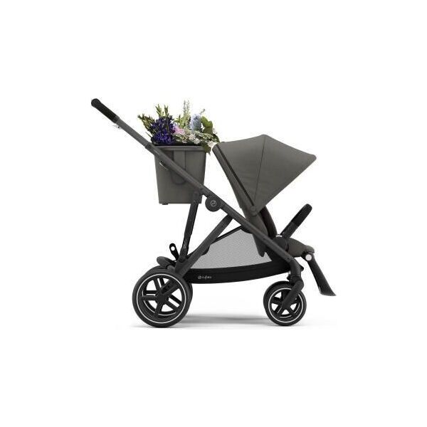 

Коляска проулочная Cybex Gazelle S Soho grey грузовая корзина