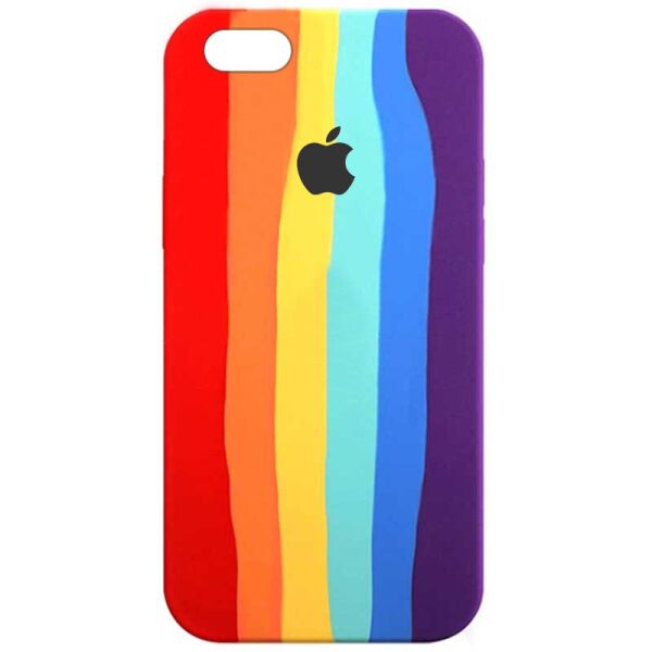 

Чехол Silicone case Full Rainbow для iPhone SE (Красный / Фиолетовый) (100083238)