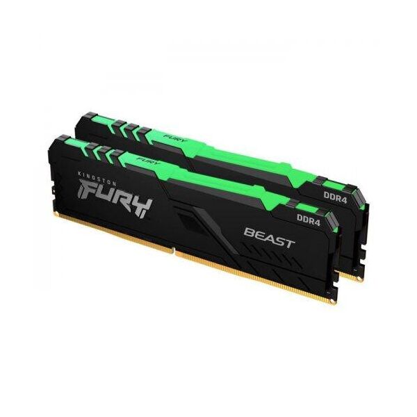 

Оперативная память DDR4 16Gb (2x8) Kingston Fury Beast 3200 MHz RGB (KF432C16BBAK2/16)