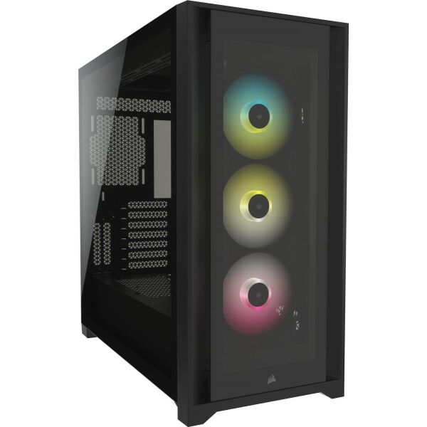 

Корпус Corsair iCUE 5000X RGB Tempered Glass Black (CC-9011212-WW) без БП
