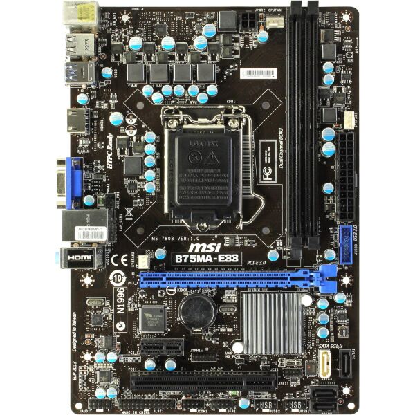

Материнская плата MSI B75MA-E33 "Refurbished"