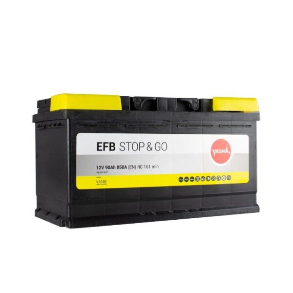 

Акумулятор Vesna EFB Euro (0) 90 Ah/12V (313 090)