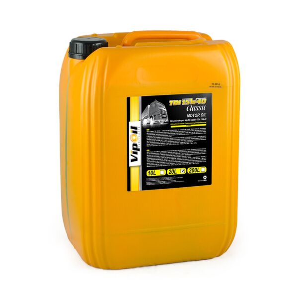 

Моторна олива VipOil Classic TDI 15W-40, API CF-4/SG, 20L (0201652)