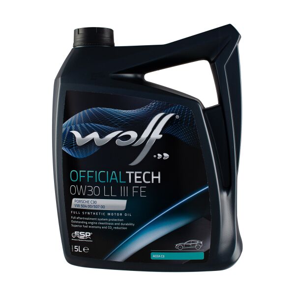 

Моторна олива WOLF OFFICIALTECH 0W30 LL III FE 5L (1044344)