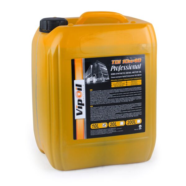 

Моторна олива VipOil Professional TDI 10W-40 CI-4/SL, 10L (0162840)