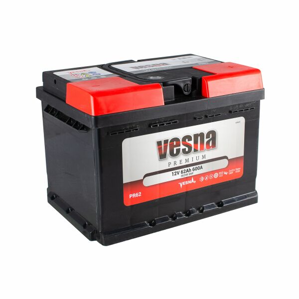

Акумулятор Vesna Premium Euro(0) 62 Ah/12V (415 062)