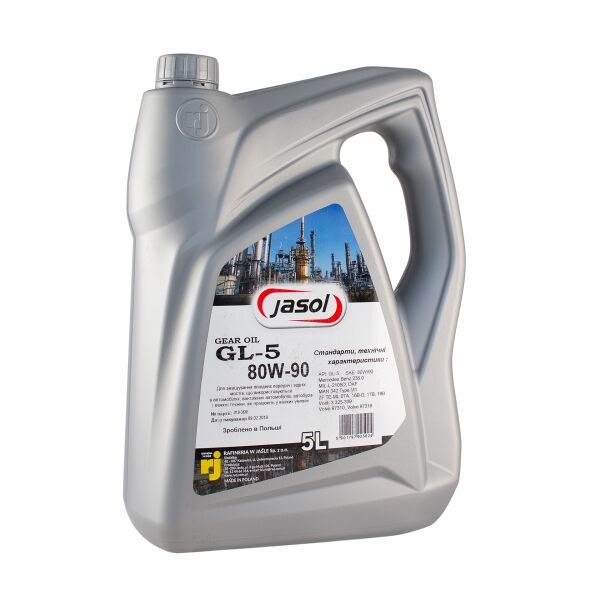 

Трансмісійна олива JASOL GEAR OIL GL-5 LS 80W-90 5L (0325058)