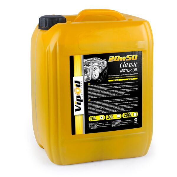 

Моторна олива VipOil Classic 20W-50 SF/CD, 10L (0252403)