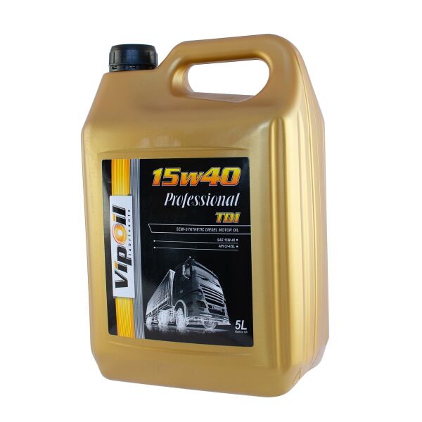 

Моторна олива VipOil Professional TDI 15W-40 API CI-4/SL 5L (0340355)