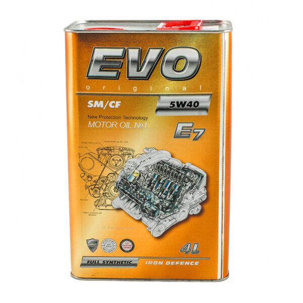

Моторна олива EVO E7 5W-40 SN/CF 4L (E7 4L 5W-40)