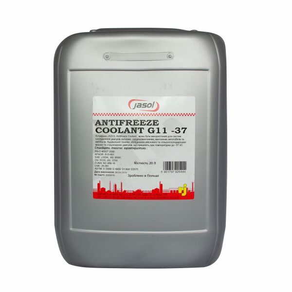 

Антифриз JASOL ANTIFREEZE COOLANT -37 C G11 20L (0325128)