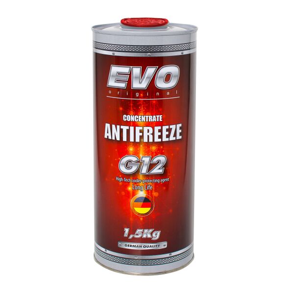 

Антифриз червоний EVO 1,5kg ANTIFREEZE G12 Concentrate (Red) (G12RED1.5KGx6)