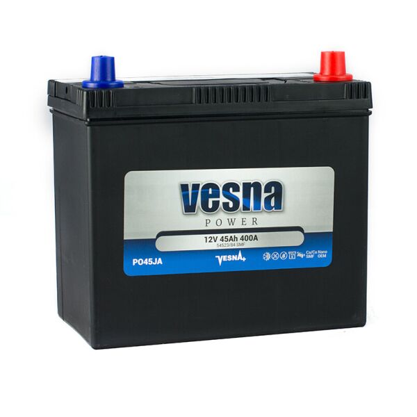 

Акумулятор Vesna Japan Euro(0) 45 Ah/12V (415 645)