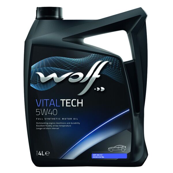 

Моторна олива WOLF VITALTECH 5W40 4L (8311192)