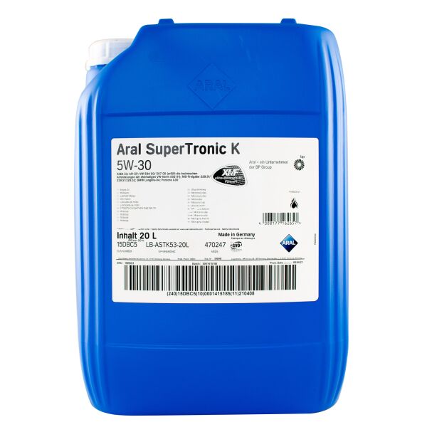 

Моторна олива Aral SuperTronic K 5W-30 20 л (15CBDE)