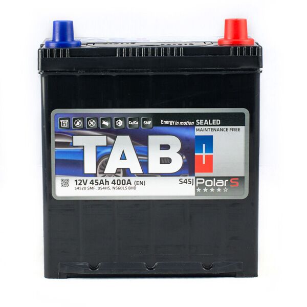 

Акумулятор 45 Ah/12V TAB Polar S (0)Тонка клема Japan Min. (246 145)