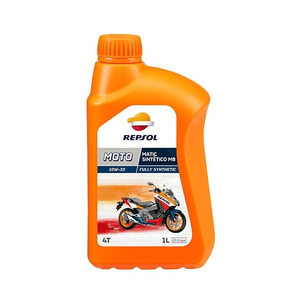 

Моторна олива Repsol Moto Matic Sintetico MB 4T 10W-30 1л. (RP182B51)