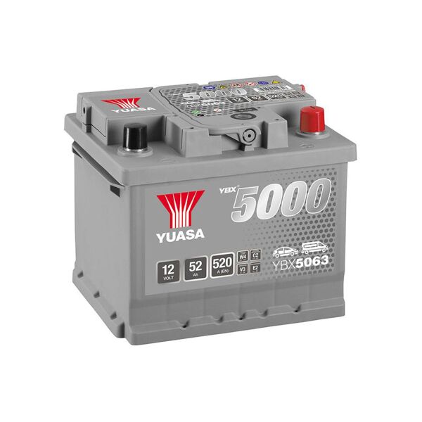 

Акумулятор Yuasa 12V 52Ah Silver High Performance Battery (YBX5063)