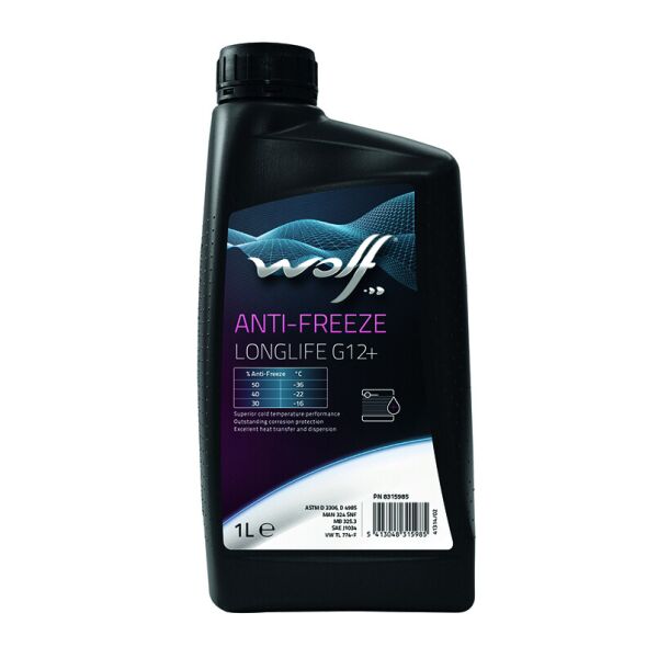 

Антифриз WOLF ANTI-FREEZE LONGLIFE G12+ 1L (8315985)