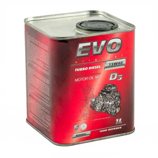 

Моторна олива EVO D3 15W-40 TURBO DIESEL 1L (D3 1L 15W-40 TURBO DIESEL)
